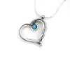 Cut Out Heart Necklace with Opalite