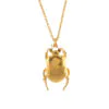 Alex Monroe – Dor Beetle Necklace Gold Plated Silver/Silver