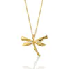 Gold Plated Dragonfly Pendant