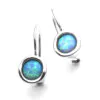 Hook Earrings with Round Opalite