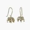 Elephant Earrings (Silver or Gold Plate)