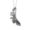 Hanging Hawk Moth Necklace (Silver or Silver Oxidised Finish)