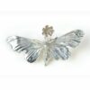 moth and poppy ring