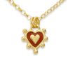 red sacred heart necklace