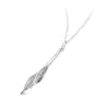 Double Long Leaf Necklace (Gold or Silver)