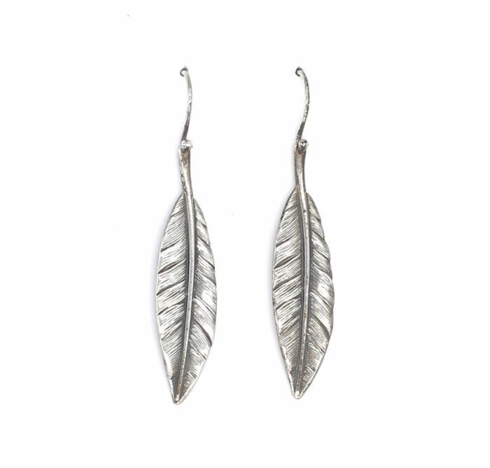 Feather Drop Earrings