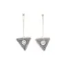 Textured Triangle Earrings