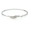 Entwined Leaf Bangle (Sterling Silver/ Yellow Gold)