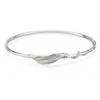 entwined leaf bangle silver
