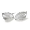matt silver leaf stud
