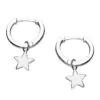 Star Huggie Hoops (Silver/ Rose or Yellow Gold Plate)