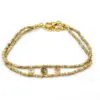 Gold Diamond Slice Bracelet