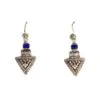 Lapis Lazuli Bead Tribal Drop Earrings