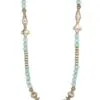 Amazonite Silver Bead Necklace