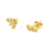 Triple Petal Studs (Sterling Silver or Gold Plate)