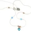 Dainty Opalite Love Heart and Bead Necklace