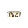 Adele Taylor Rings – Thin Silver and Gold Patterned Ring