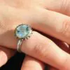 Adele Taylor Rings | Sky BlueTopaz Ring