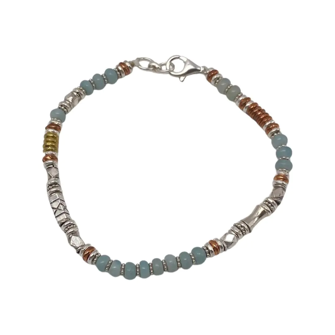Water Blue Amazonite Wrap Bracelet – Healing Rock