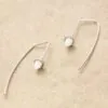 Opal Bullet Threader Earrings (Gold Plate or Sterling Silver)