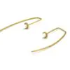Opal Bullet Threader Earrings (Gold Plate or Sterling Silver)