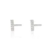 Pavé Dash Studs (Sterling Silver or Gold Plate)