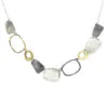 Multi-Tone Textured Plate Necklace