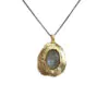 Labradorite and Gold Plate Necklace