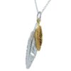 Twin Feather Necklace