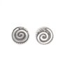 silver Swirl Studs