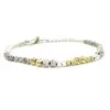 Silver and Gold Sparkle Bead Bracelet