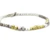 Silver and Gold Sparkle Bead Bracelet