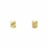 Textured Rectangle Studs (Silver / Gold Plate)