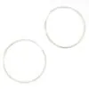 Large Classic Silver Hoops