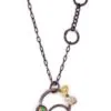Adele Taylor – Exceptional Emerald Silver and Gold Circle Necklace