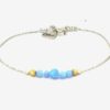 Opalite and Gold Beaded Bracelet