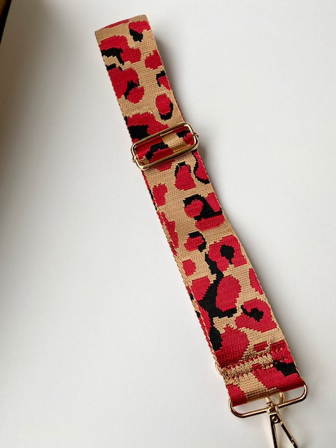 Red and Gold Cheetah strap £15.95