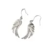 Fi Mehra Silver Wing Drop Earrings (Large)
