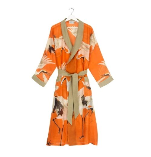 One Hundred Stars Orange Stork Kimono - Armed & Gorgeous - Handmade ...