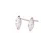 Deco Crystal Droplet Studs (Silver or Gold Plate)