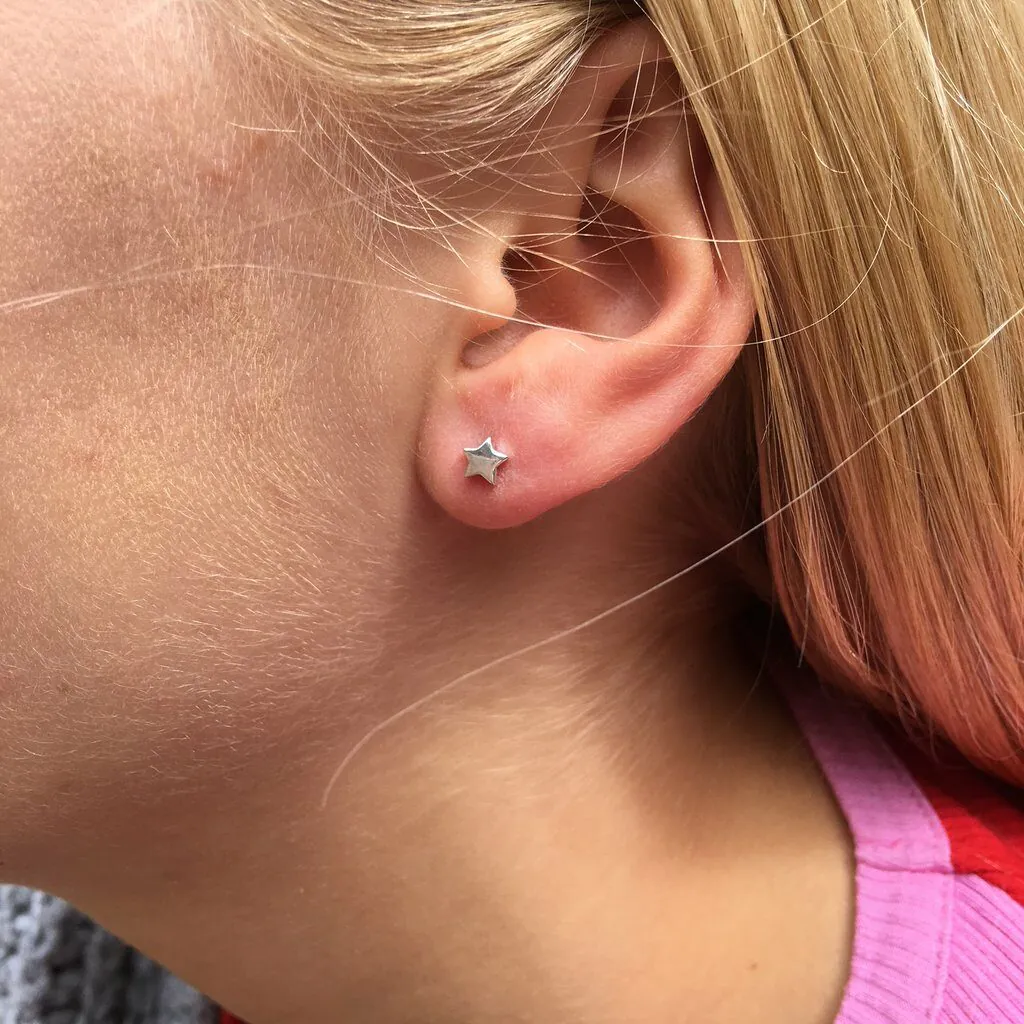 Baby Star Studs (Sterling Silver or Rose Gold Plate)- Armed & Gorgeous
