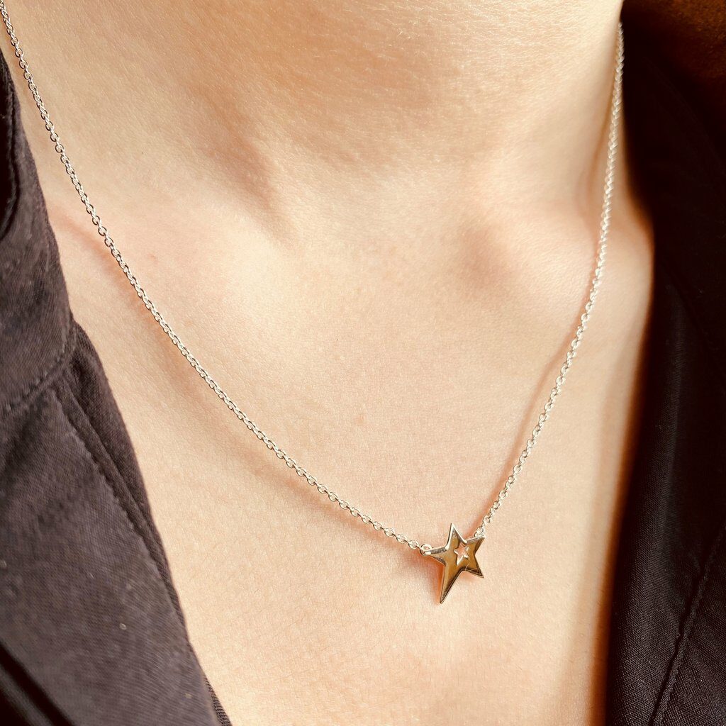Shooting Star Pendant Necklace (Silver or Gold Plated)- Armed & Gorgeous