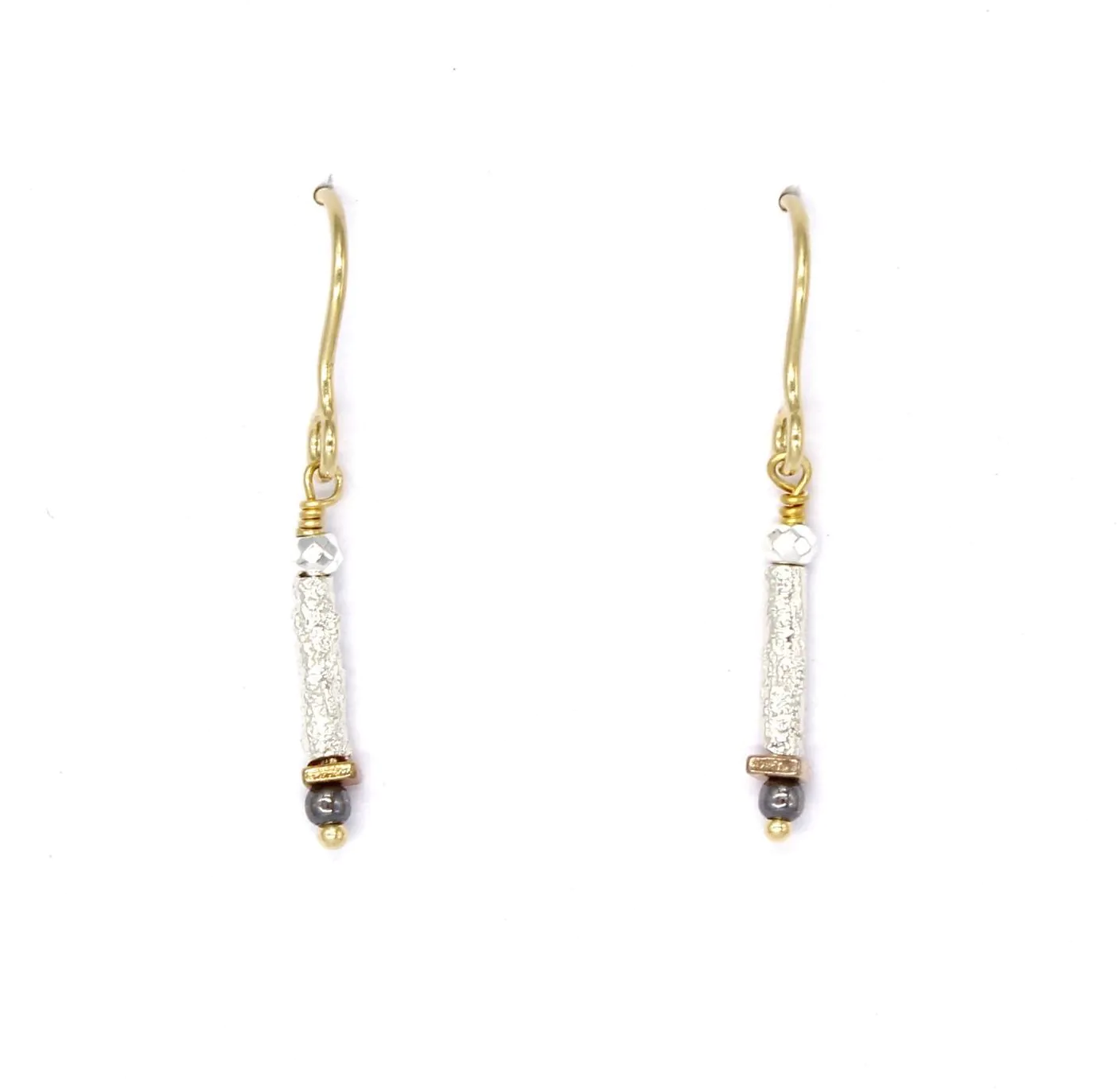 Multi-Tone Sparkly Bead Drop Earrings