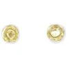 Silver And Gold Layered Circle Studs