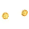 Adele Taylor Earrings – Gold Poppy Seed Head Studs