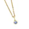 Small Sapphire Necklace in 9ct Gold Setting