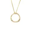 Natural Gold Ring Pendant Necklace