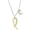 Chambers & Beau Gold ‘Discover’ Angel Wing and Silver ‘Explore’ Charm Necklace