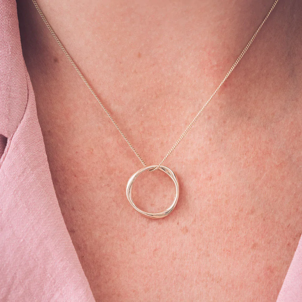 The Susie Three Ring Necklace (Mixed Metals) | Circle Circle Jewelry
