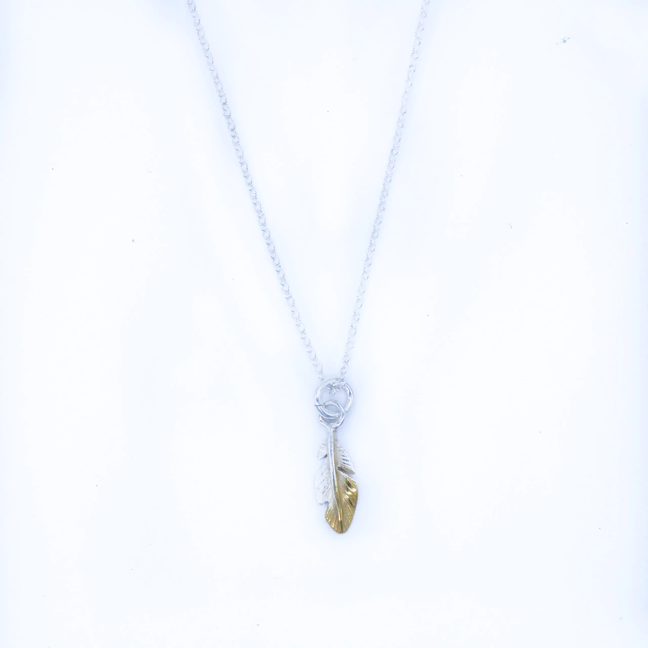 Dainty Feather Drop Necklace- Armed & Gorgeous